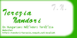 terezia nandori business card